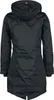 Back view of a black parka jacket. Produktbild-Vorschau