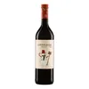 A bottle of red wine with a festive snowman label. Produktbild-Vorschau