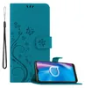 Cadorabo cover per Alcatel 1S 2020 in BLU FLOREALE Cover Anteprima dell’immagine prodotto 1
