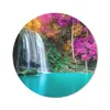 MuchoWow® Mauspad Mousepad Wasserfall - Bäume - Rosa - Produktbild-Vorschau 1