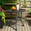 Outdoor-Beistelltisch aus Metall, 51 cm, rund, Schwarz Produktbild-Vorschau 10