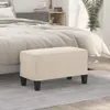 vidaXL Lavica krémová 70x35x41 cm Tkanina z mikrovlákna Náhľad obrázku produktu 2