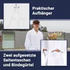 Bademantel aus Baumwolle, L, weiß Produktbild-Vorschau 4