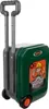 A toy tool suitcase with a pull-up handle and wheels, featuring a cartoon character on the front. Voir les images du produit