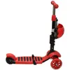 A red three-wheeled scooter with black accents, shown from the side against a white background. Náhľad obrázku produktu