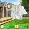 VOUNOT® Draußen Wäschespinne mit 50m Wäscheleine inkl. Produktbild-Vorschau 2