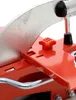 A close-up view of a red laminate and vinyl floor cutter. Produktbild-Vorschau