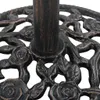 vidaXL Sonnenschirmständer Bronze 12 kg 48 cm Gusseisen Produktbild-Vorschau 5
