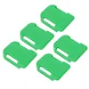 A group of five green battery holders with '18V' printed on them, arranged diagonally on a white background. Produktbild-Vorschau