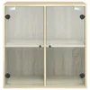 vidaXL Wandschrank mit Glastüren Sonoma-Eiche 68x37x68,5 cm Produktbild-Vorschau 6