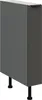 LUNARA Auszugsschrank – Breite 15 cm, Graphit/Anthrazit Produktbild-Vorschau 1