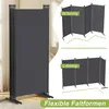 XINZI Paravent Raumteiler 5-teilig 250x180 cm Dunkelgrau – Produktbild-Vorschau 6