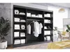 Easy4You L2 250 cm Schwarz Schiebetüren Kleiderschrank Produktbild-Vorschau 4