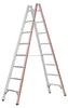 Hymer Sprossenstehleiter, beidseitig begehbar, 2x8 Produktbild-Vorschau 3
