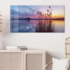 DEQORI Glasbild Echtglas 100x50 cm 'Abendstille am See' Produktbild-Vorschau 4