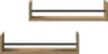 vidaXL Wandregal 2 pcs Artisan-Eiche 60 x 16 x 14 cm Produktbild-Vorschau 5