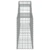 vidaXL Gabion avec arc surélevé 300x30x60/80 cm Fer Voir les images du produit 4