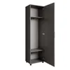Garderobenschrank LIVIA Graphit – Flur-Hochschrank mit Produktbild-Vorschau 3