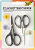 A retail package containing two pairs of silhouette scissors. Anteprima dell’immagine prodotto