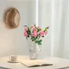 Weiß Vasen, Nordischer Stil Deko Blumenvase, Tischvase, für Produktbild-Vorschau 2