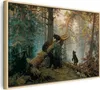 Italienischer Leinwand Leinwandbild - Morning in a Pine Produktbild-Vorschau 1