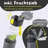 Trinkflasche Kinder, 500ml, leicht - Dinos-schwarz Produktbild-Vorschau 6