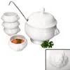 5tlg Set LEO Löwenkopf-Terrine mit & ohne Deckel 2L 0,25L Produktbild-Vorschau 1