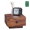 WOHNLING Design Nachttisch MUMBAI Massiv-Holz Sheesham Produktbild-Vorschau 11