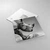 Bilder auf glas - Einteilig - Nashorn Monochrom Tier - Produktbild-Vorschau 2