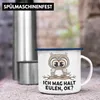 Trendation - Eulen Fans Emaille Tasse Geschenk Produktbild-Vorschau 4