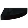 vidaXL Eck-Schweberegale 2 Stk. Hochglanz-Schwarz 25x25x3,8 Produktbild-Vorschau 4