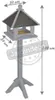 Esschert Design Futterhaus weiß; CF55W Produktbild-Vorschau 3