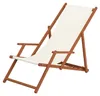 Liegestuhl weiß Gartenliege klappbare Sonnenliege Deckchair Produktbild-Vorschau 1