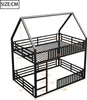 Letto a castello Sweiko 140x200 con recinzione e luce LED, Anteprima dell’immagine prodotto 5