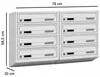 Cassette postale condominiale GDS grigio RAL 7035, 8 Anteprima dell’immagine prodotto 4