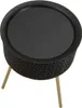 Mauro Ferretti Couchtisch Blacky, Ø 35x50 cm, Gold/Schwarz Produktbild-Vorschau 2