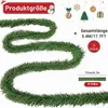 Kunstmatige dennenkrans, 10 meter, groen, voor binnen- en Productafbeelding-voorbeeld 2