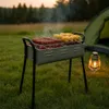 Holzkohlegrill Standgrill Höhenverstell 56x25x57 cm Produktbild-Vorschau 3