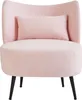 BELIANI Polstersessel Pastellrosa Boucle Polsterung Weich Produktbild-Vorschau 4
