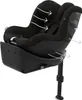 A black child car seat with arrows indicating airflow. Náhled obrázku produktu