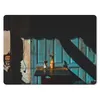 MuchoWow® Mauspad Mousepad Tür - Blau - Architektur - Vase Produktbild-Vorschau 1