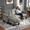 HOMCOM Ecksofa, Eck-Couch mit umkehrbarer Chaiselongue, Produktbild-Vorschau 2