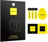 The image shows the packaging for a smartwatch screen protector. The packaging is black with yellow accents and features illustrations and text related to the product. Náhled obrázku produktu