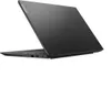 A black Lenovo laptop is shown from a diagonal rear view, with the lid open. Produktbild-Vorschau