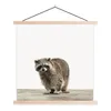 MuchoWow® Textilposter Waschbär - Tiere - weißer Produktbild-Vorschau 1