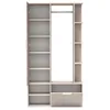 AX LIVING Garderobe Nemrut Beige mit Spiegel – Flurmöbel Produktbild-Vorschau 5