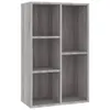 vidaXL Bücherregal/Sideboard Grau Sonoma 50x25x80 cm Produktbild-Vorschau 2