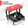 GOPLUS Werkstatt Rollsitz, Werkstatthocker bis 150kg Produktbild-Vorschau 6