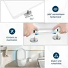 A collage of images showing a toilet seat, its installation, and a toilet in a bathroom. Náhled obrázku produktu