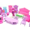 22-teiliges Puppenhaus-Spielset, Plastikmöbel, Produktbild-Vorschau 2